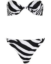 Balmain - Zebra-Pattern Bikini - Lyst