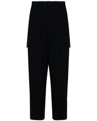 Yohji Yamamoto - Pantalon Cargo À Poches À Rabats - Lyst
