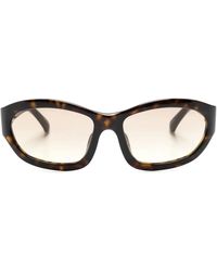 Linda Farrow - X Dries Van Noten 215 Biker-Style Frame Sunglasses - Lyst