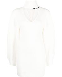 ANDREADAMO - Cut-out Detail Wide-sleeves Minidress - Lyst