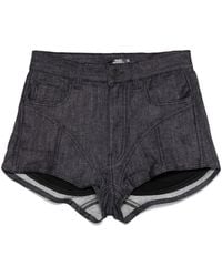 Mugler - Denim Shorts - Lyst