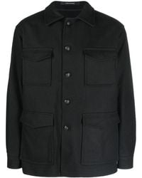 Tagliatore - Button-up Knitted Shirt Jacket - Lyst