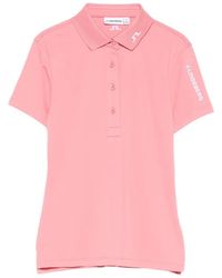 J.Lindeberg - Tour Tech Button Polo Top - Lyst
