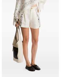 Alberta Ferretti - Pantalones Cortos Con Motivo Floral - Lyst