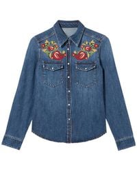 Fortela - Brigitter Floral-Embroidered Shirt - Lyst