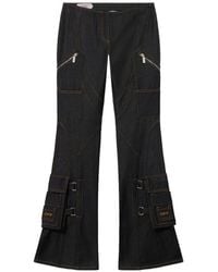 Off-White c/o Virgil Abloh - Low-Rise Flared Jeans - Lyst