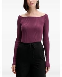 Benetton - Ribbed Long-Sleeved Sweater - Lyst