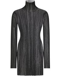 Rosetta Getty - Abito Plissettato Semi Trasparente - Lyst