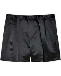Noir Kei Ninomiya - Satin Tailored Shorts - Lyst