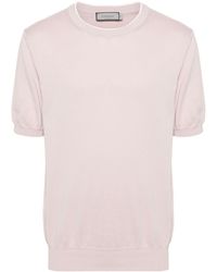 Canali - Fine-knit T-shirt - Lyst