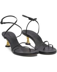 STUDIO AMELIA Lasso 50 Heeled Sandals in Black | Lyst