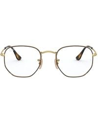 Ray-Ban - Brille Mit Sechseckigem Gestell - Lyst