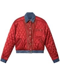 Isabel Marant - Devyna Quilted Satin Jacket - Lyst