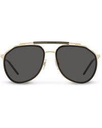 Dolce & Gabbana - Pilot-frame Sunglasses - Lyst