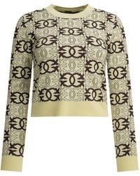 Pinko - Monogram-Pattern Sweater - Lyst