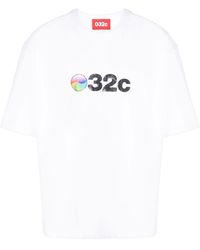 032c - T-Shirt aus Bio-Baumwolle mit Print - Lyst