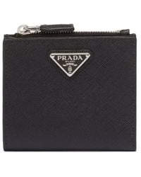Prada - Re-Nylon Small Nylon And Leather Wallet - Lyst