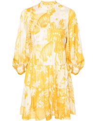 Erdem - Floral-print Cotton Shirtdress - Lyst