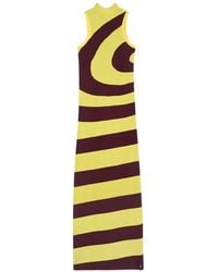 Sunnei - High-Neck Spiral Tank Dress - Lyst