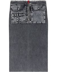 DIESEL - M-Meryn Midi Skirt - Lyst