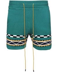 Rhude - Gestrickte Bateau Intarsien-Shorts - Lyst