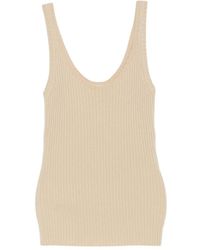 Chloé - Ribbed-Knit Tank Top - Lyst