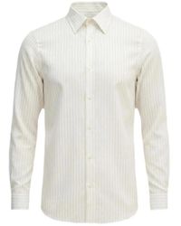ARMANI EXCHANGE - Pinstripe-Print Long-Sleeve Shirt - Lyst