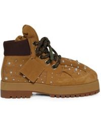 AHDIID - New York Crystal-Embellished Boots - Lyst