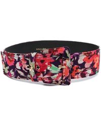 Patrizia Pepe - Floral-print Fabric Belt - Lyst