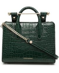 Strathberry - Crocodile-Effect Leather Tote Bag - Lyst