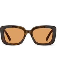 Marc Jacobs - Tortoiseshell-Effect Rectangle-Frame Sunglasses - Lyst