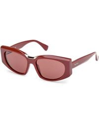 Max Mara Eyewear - Sonnenbrille mit geometrischem Gestell - Lyst