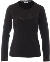 Liu Jo - T-Shirt À Logo Brodé De Sequins - Lyst