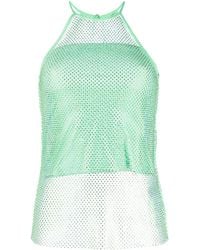 Patrizia Pepe - Rhinestone-embellished Sleeveless Top - Lyst