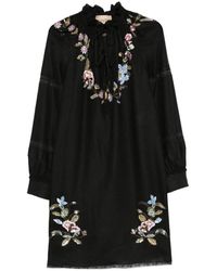 Valentino Garavani - Floral Embroidered Dress - Lyst