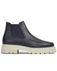 Aurélien - Bottines Chelsea En Cuir À Fini Grainé - Lyst