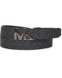 Michael Kors - Logo-Pattern Buckle Belt - Lyst