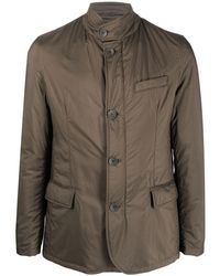 Herno - Buttoned-up Padded Jacket - Lyst