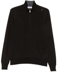 Gran Sasso - Quarter-Zip Knitted Long-Sleeve Polo Shirt - Lyst