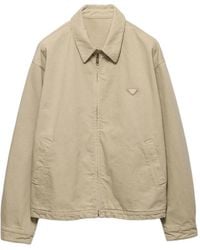 Prada - Old Denim Blouson Jacket - Lyst