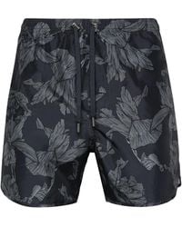 Neil Barrett - Floral-Print Swim Shorts - Lyst