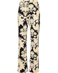 Etro - Gerade Jeans mit Blumen-Print - Lyst