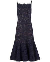 Self-Portrait - Spiral Lace Midi Dress - Lyst