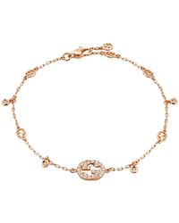 Gucci - Interlocking Gourmette Armband - Lyst