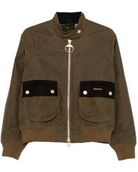 Barbour - Jack Met Ribfluwelen Afwerking En Ritssluiting - Lyst