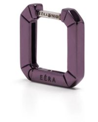Eera 18kt Gold Candy Mini Hoop Earring - Purple