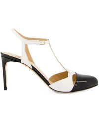 Francesco Russo - T-Bar Patent-Finish Pumps - Lyst