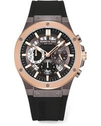 Kenneth Cole - Chronograph Skeleton 43Mm Watch - Lyst