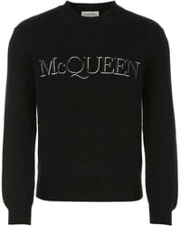 McQueen - Maglione Con Ricamo - Lyst