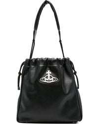 Vivienne Westwood - Medium Hilary Orb-Embellished Bucket Bag - Lyst